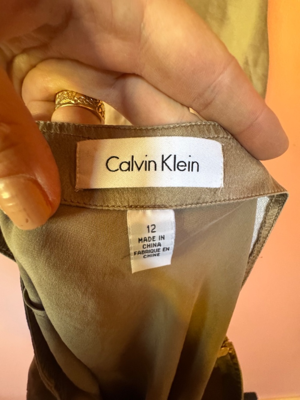 Calvin Klein 100% Silk Halter and Skirt Set - Picture 2 of 4